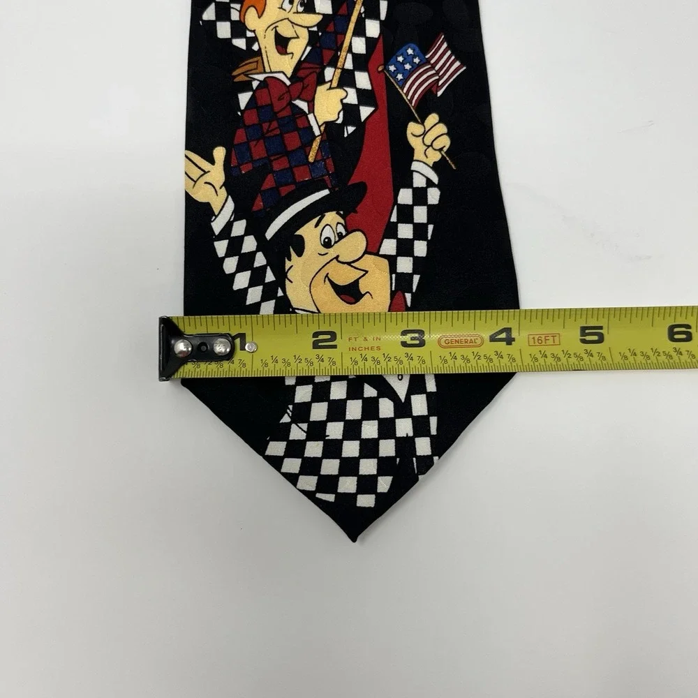 Vintage Cartoon Network Yogi Bear 1993 Patriotic Tie Hand Made In Korea